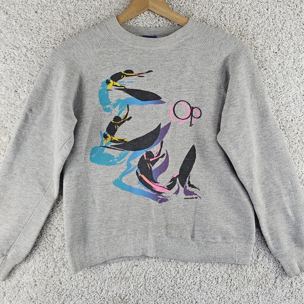Vintage 90s OP Ocean Pacific Surf California Sweatshirt Sz Small Retro Oversized